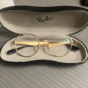 Ray-ban golden reading glasses
